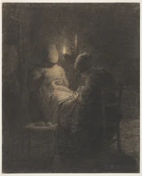 The Vigil (Women Sewing)